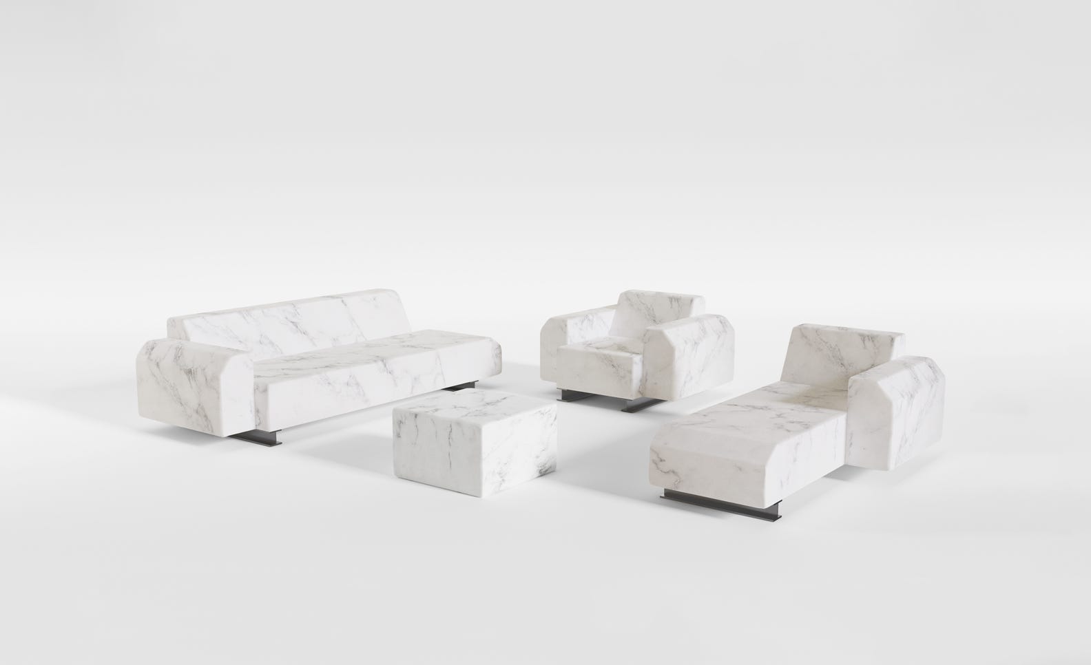 Driade_Marbel is the new collection of upholstered furniture by Fabio Novembre.